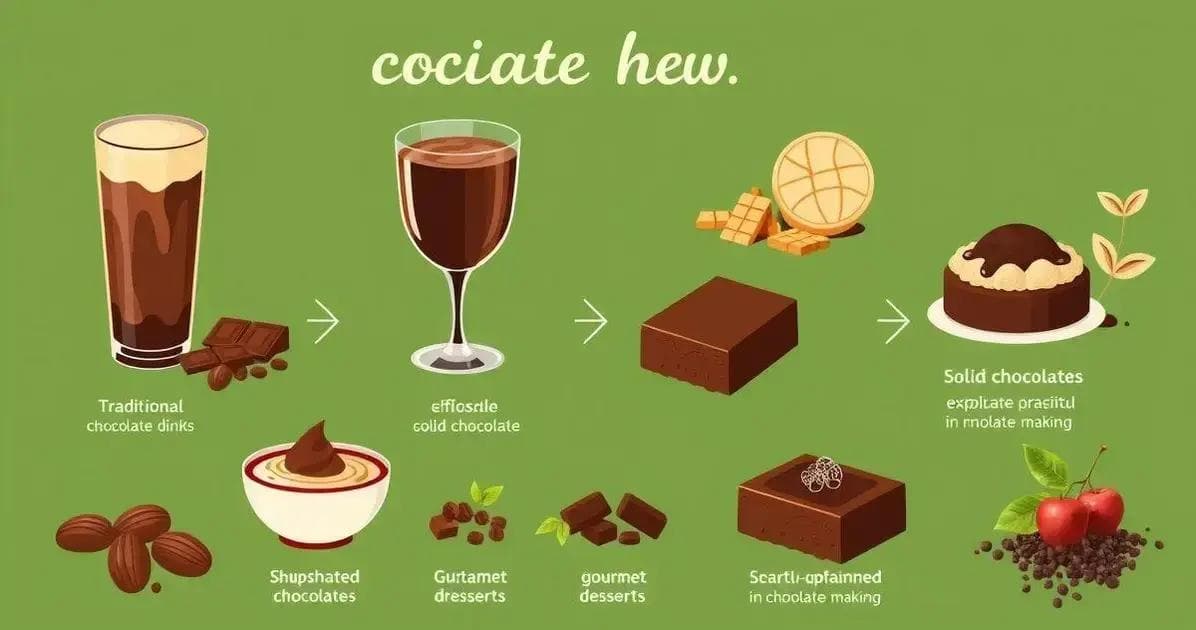 A Evolução das Receitas com Chocolate A Evolução das Receitas com Chocolate