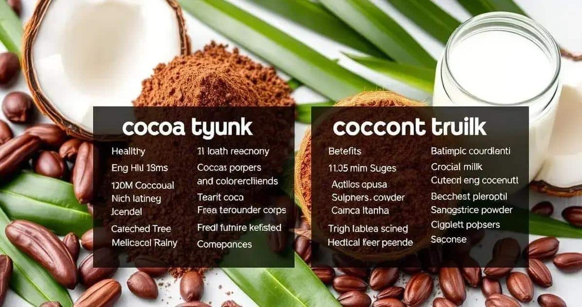 Benefícios do Cacau e Leite de Coco