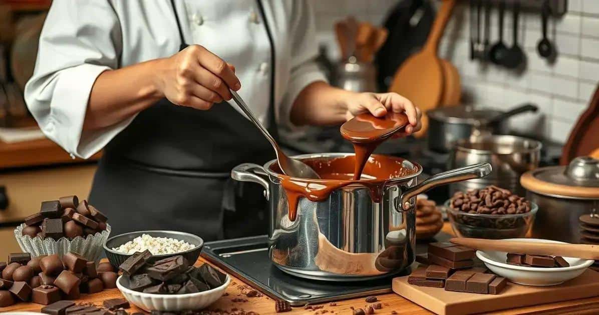 Chocolate Queimado Nunca Mais: Veja o Ponto Certo no Banho-Maria