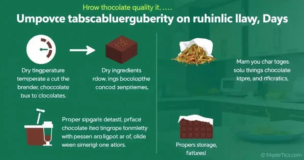 Como Aumentar a Qualidade do Chocolate em Humidade
