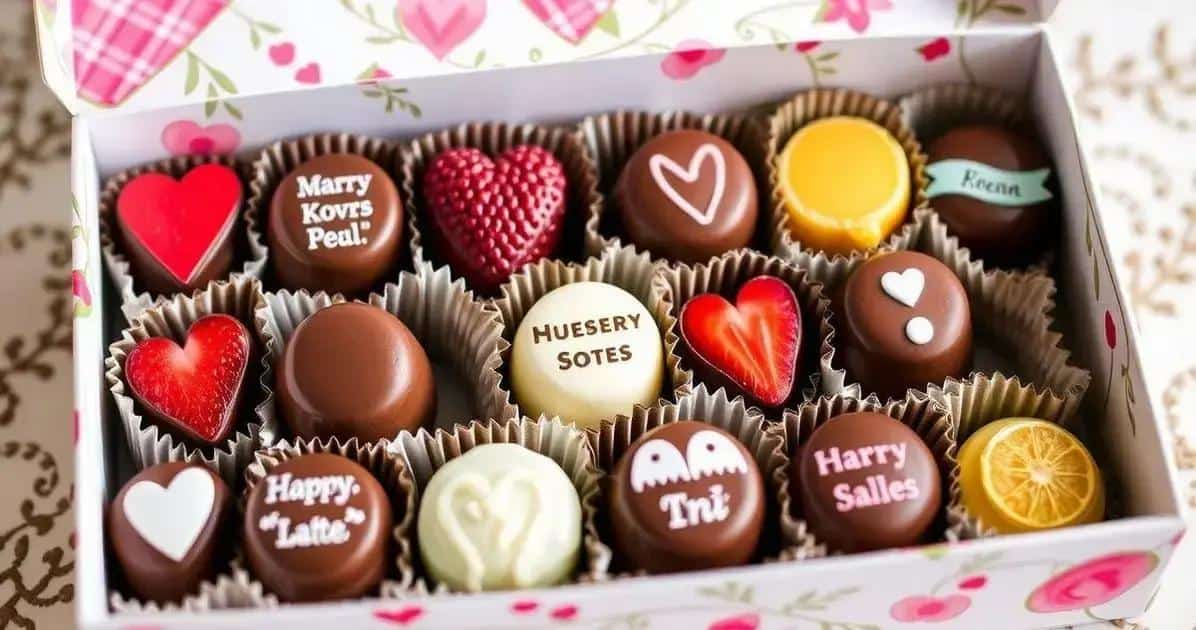 Como personalizar bombons para presente