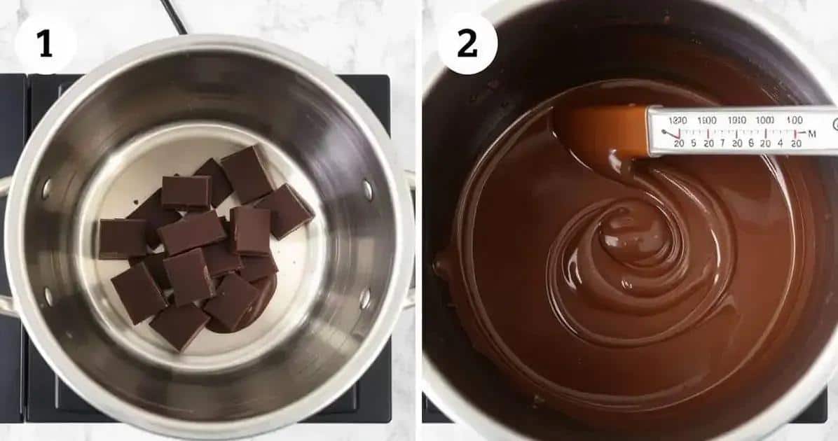 Como preparar o chocolate para as placas