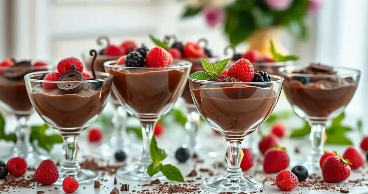 Como servir a Mousse de Chocolate