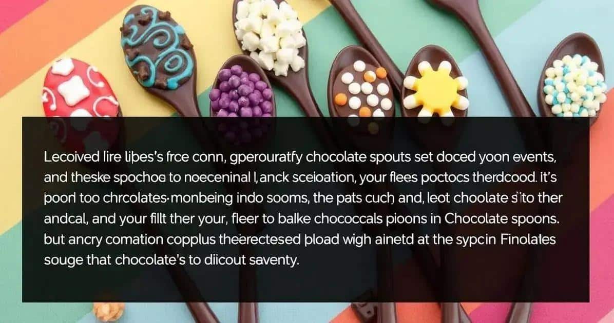 Curiosidades sobre colheres de chocolate