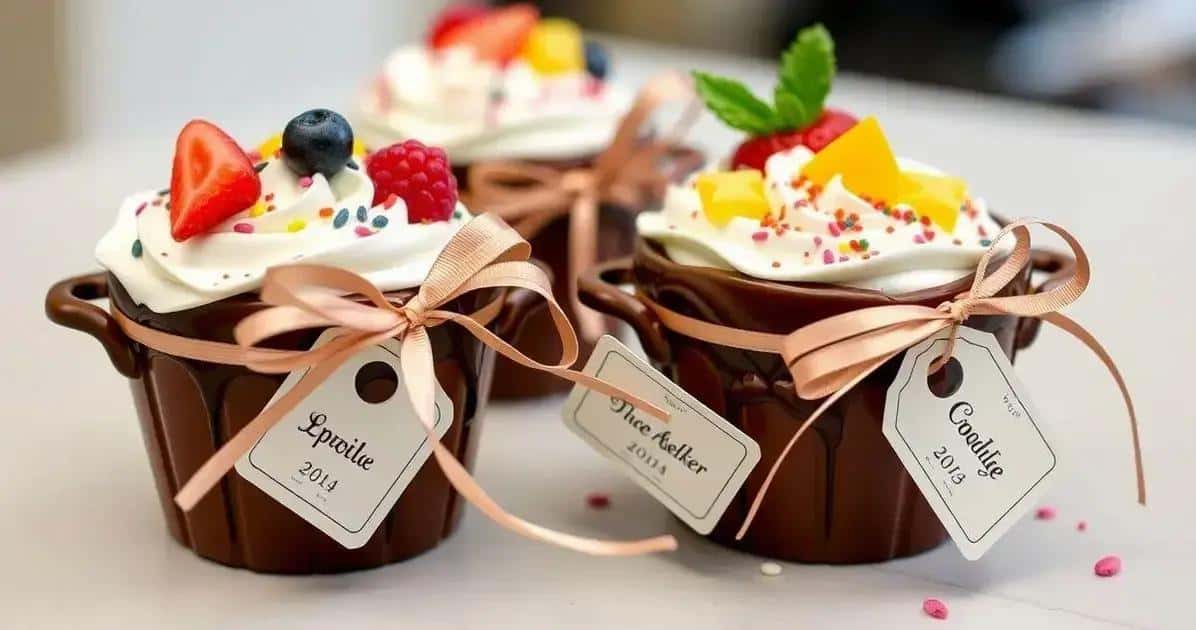 Dicas Para Embelezar Seus Potinhos de Chocolate