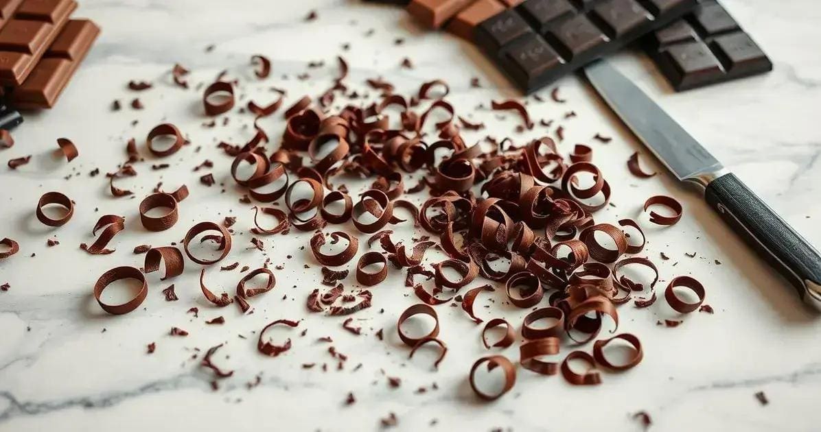 Dicas para fazer raspas de chocolate perfeitas