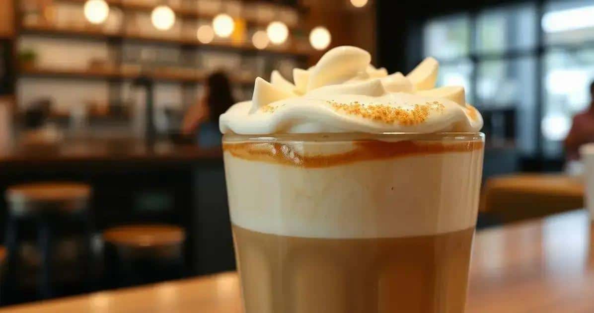 Efeitos do chocolate branco na espuma do cappuccino