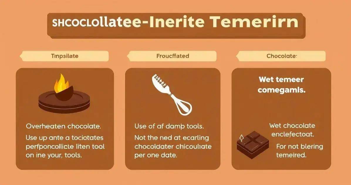 Erros Comuns ao Temperar Chocolate