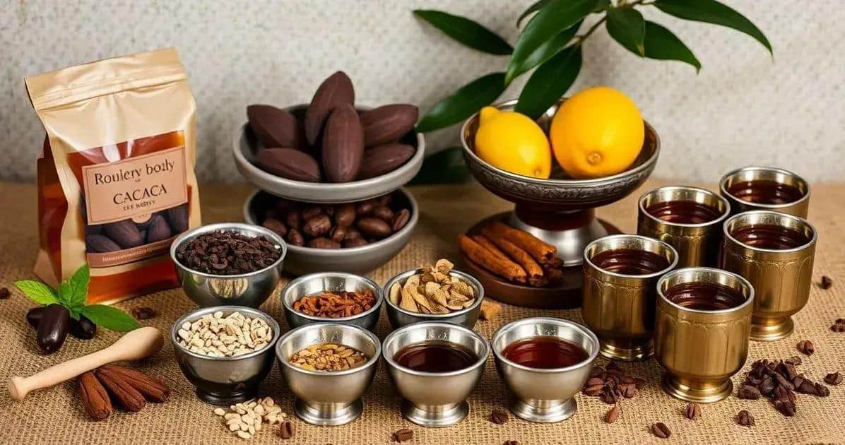 Ingredientes da Cerimônia de Cacau Moderna