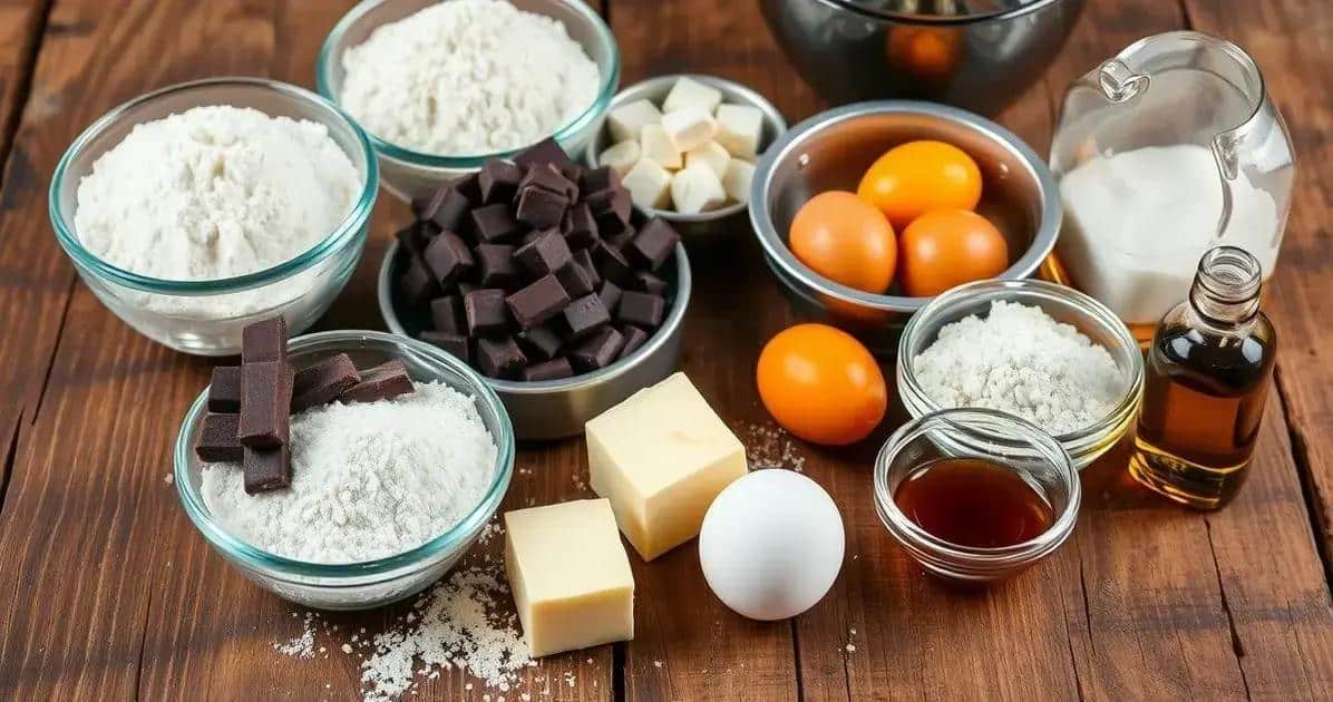 Ingredientes da Receita de Chocolate