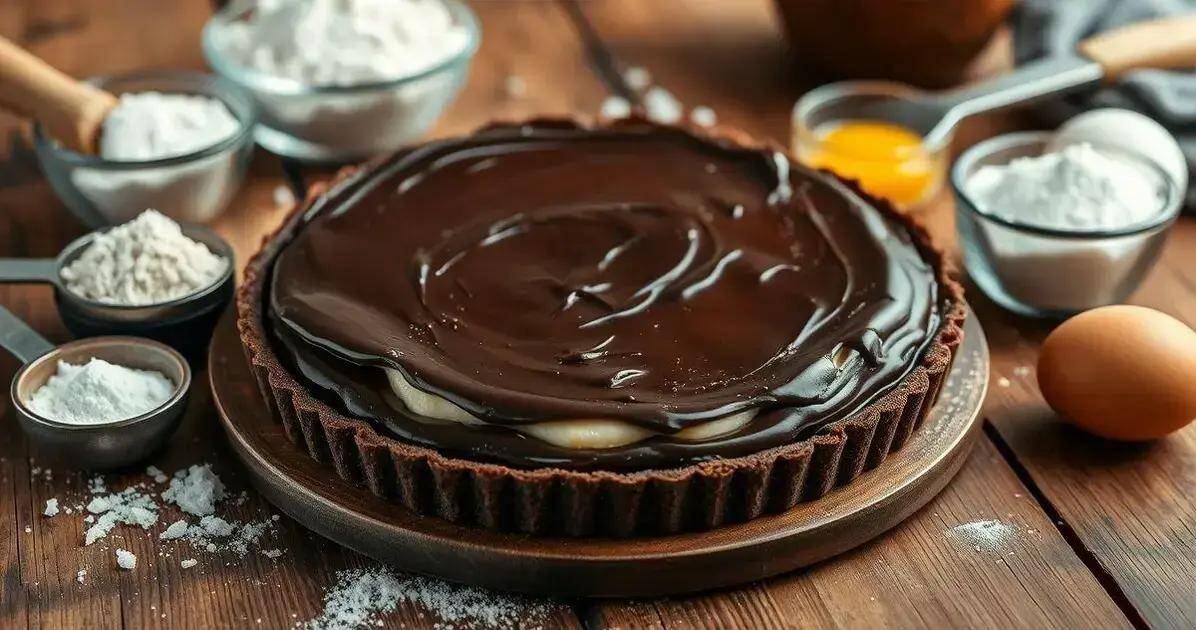 Ingredientes da Torta de Chocolate