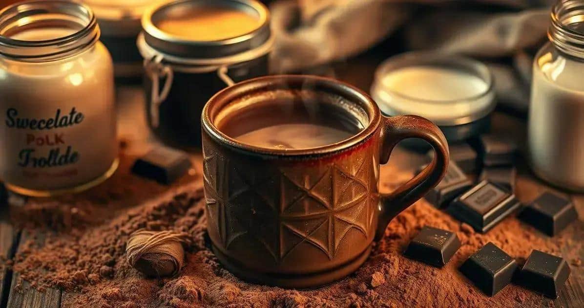 Ingredientes do Chocolate Quente Cremoso