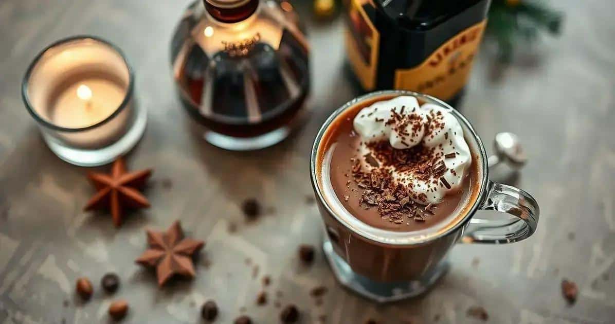 Ingredientes do Chocolate Quente Gourmet com Licor Ingredientes do Chocolate Quente Gourmet com Licor