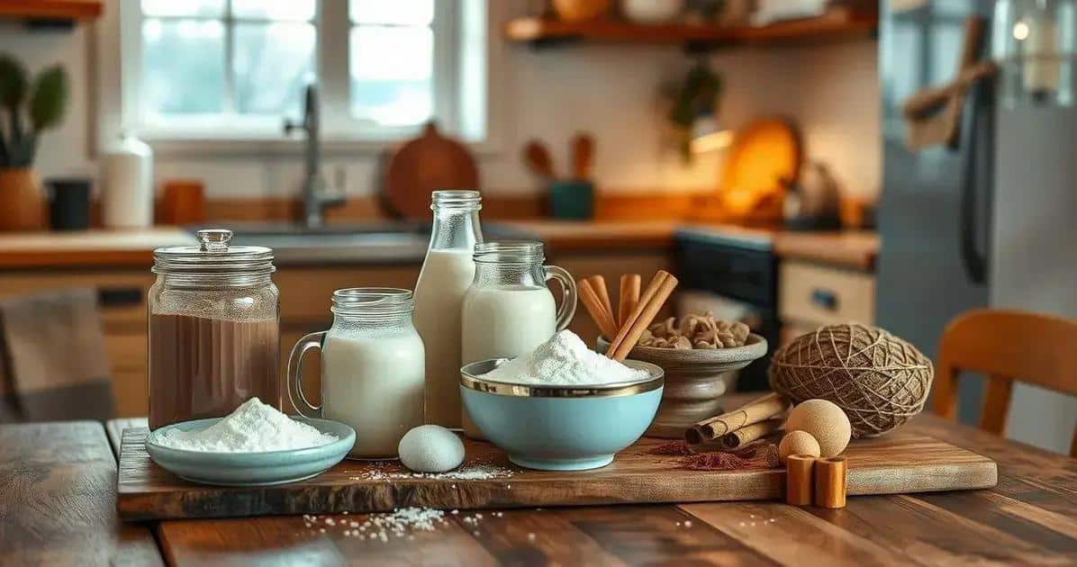 Ingredientes do Chocolate Quente Vegano