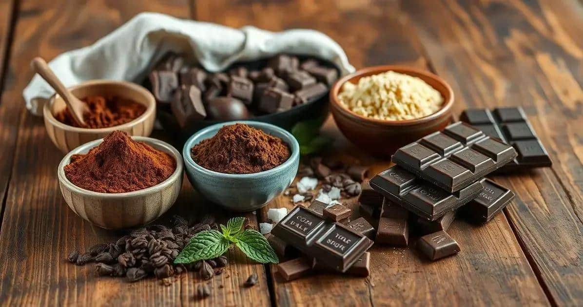 Ingredientes essenciais para economia do chocolate Ingredientes essenciais para economia do chocolate