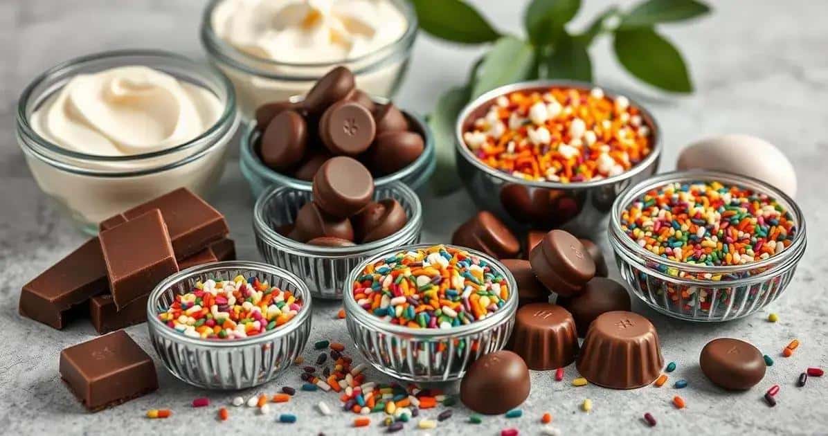 Ingredientes para Lembrancinhas com Chocolate Ingredientes para Lembrancinhas com Chocolate
