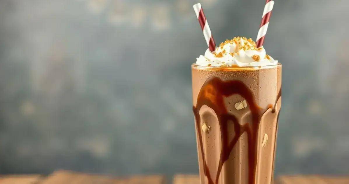 Ingredientes para o Milkshake de Chocolate com Paçoca