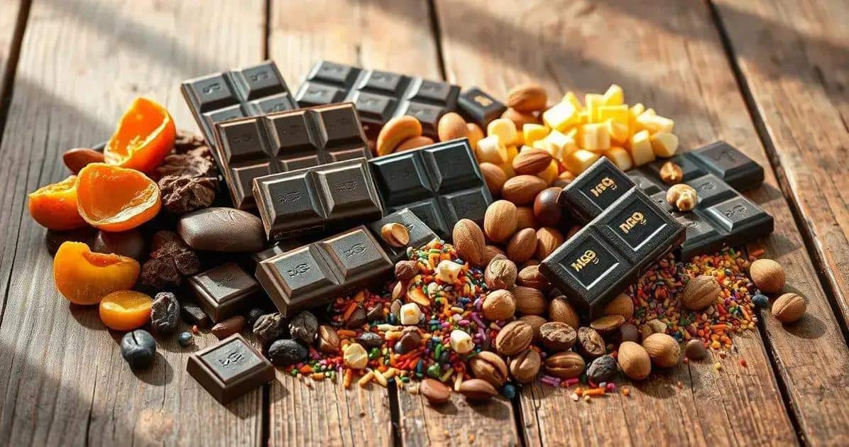 Ingredientes para Presentes com Chocolate