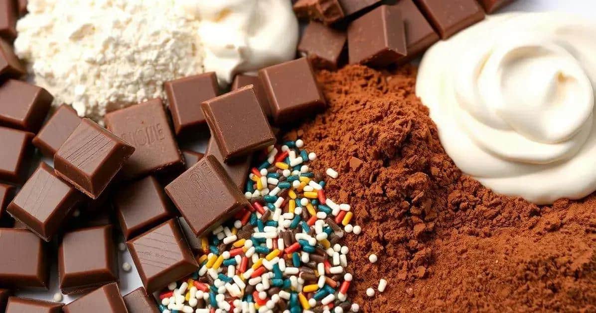 Ingredientes para Presentes de Chocolate Ingredientes para Presentes de Chocolate