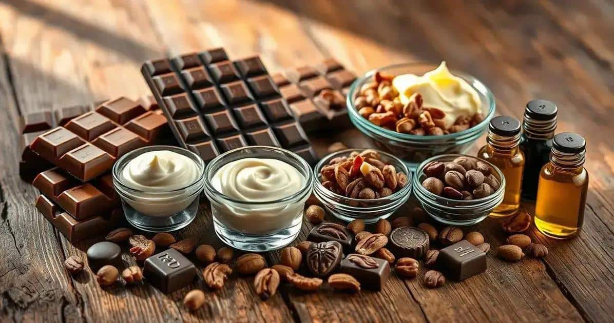 Ingredientes para rechear bombons