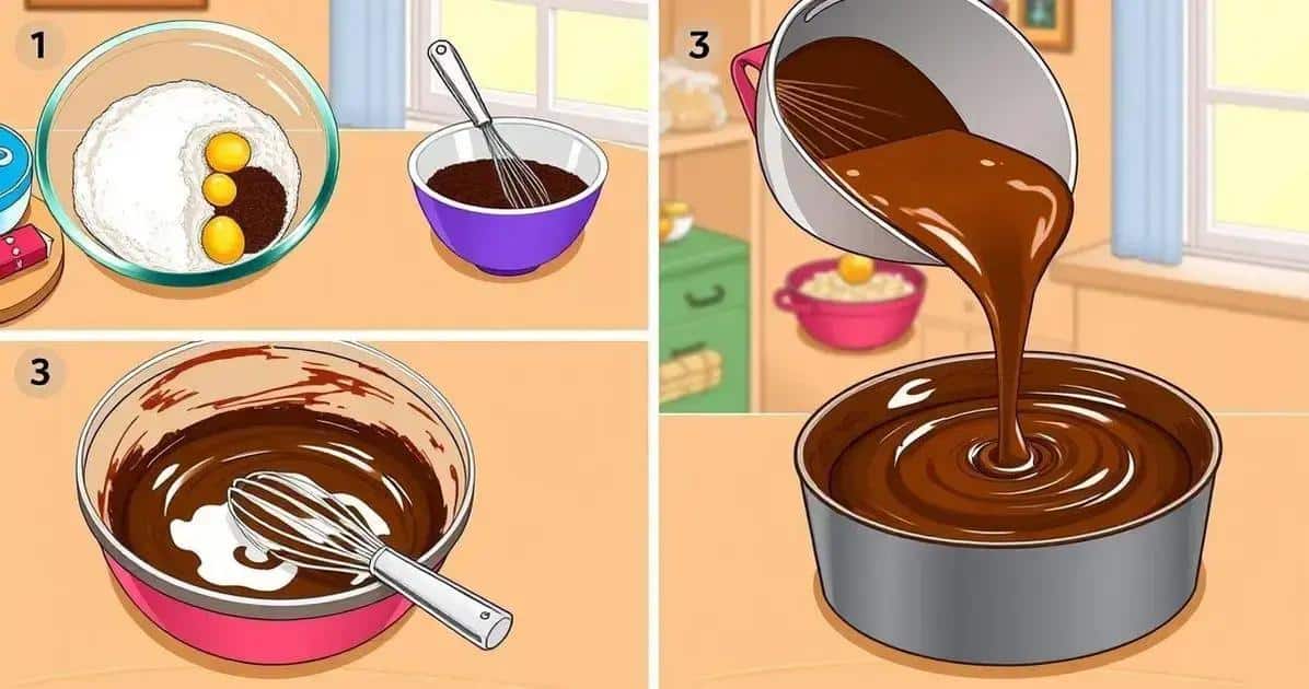 Método de Preparação do Bolo de Chocolate