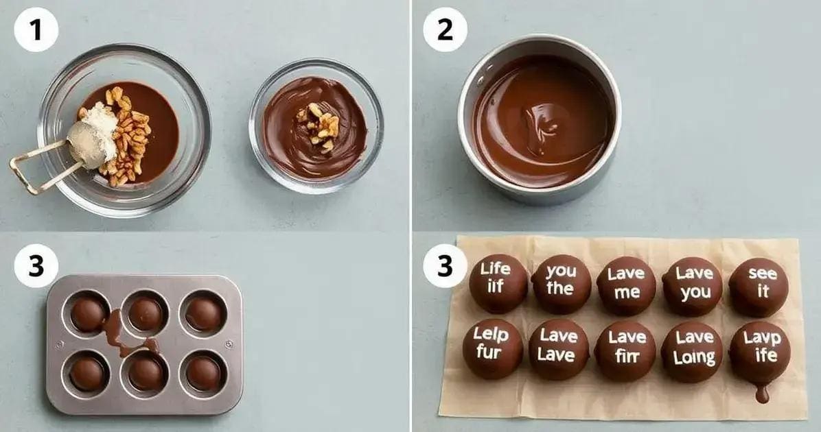 Método de Preparação do Chocolate com Frases Motivacionais