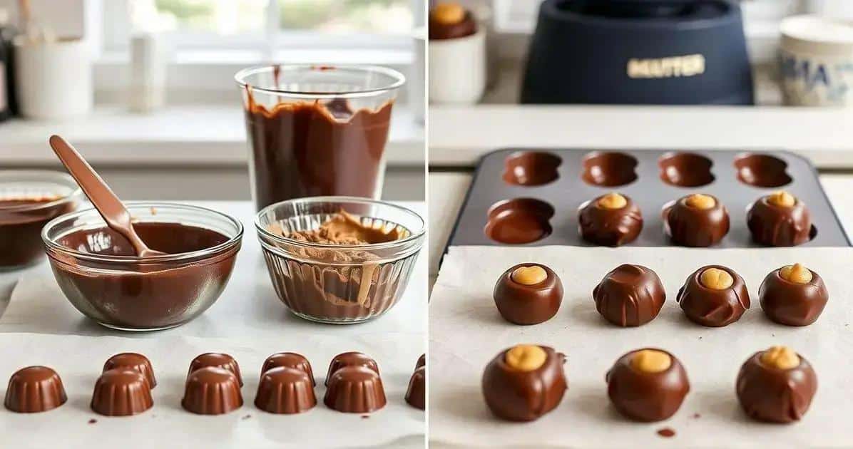 Método de Preparação do chocolate recheado
