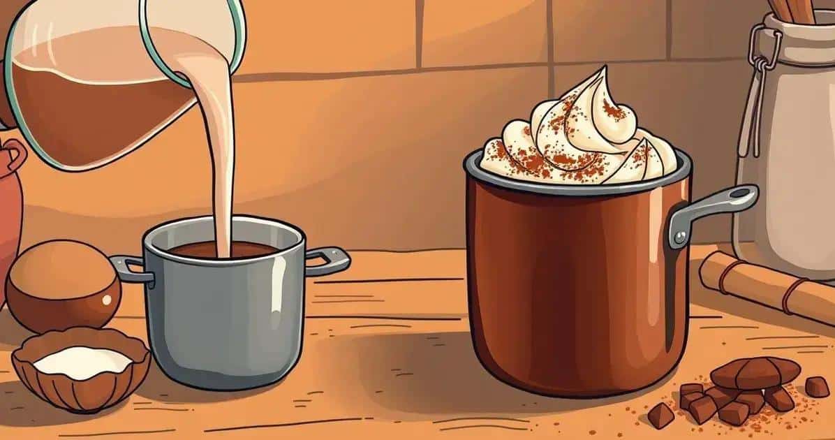 Método de Preparo do Chocolate Quente com Leite Vegetal