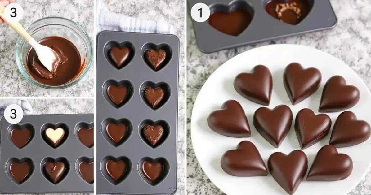 Método de Preparo do Coração de Chocolate