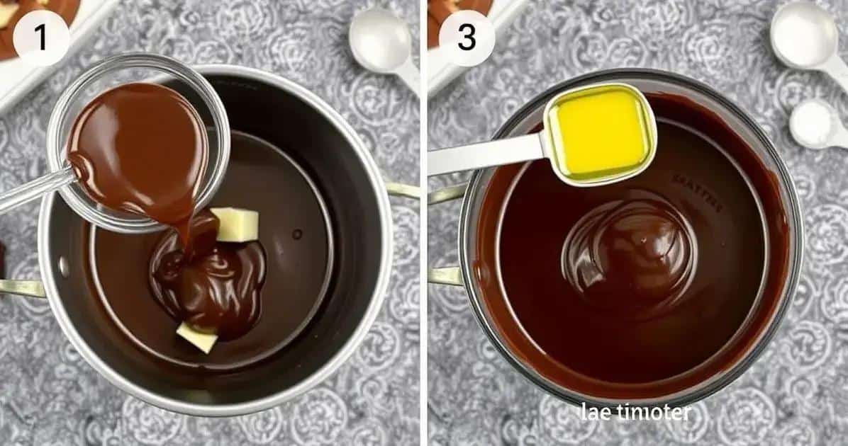 Método de preparo para chocolate caseiro brilhante