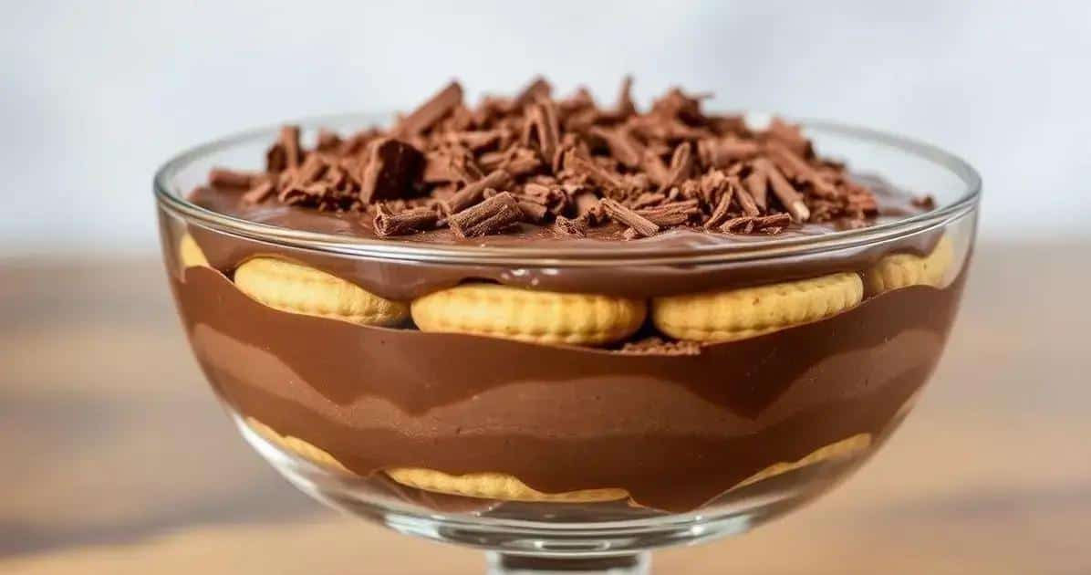 Montando o Pavê de Chocolate
