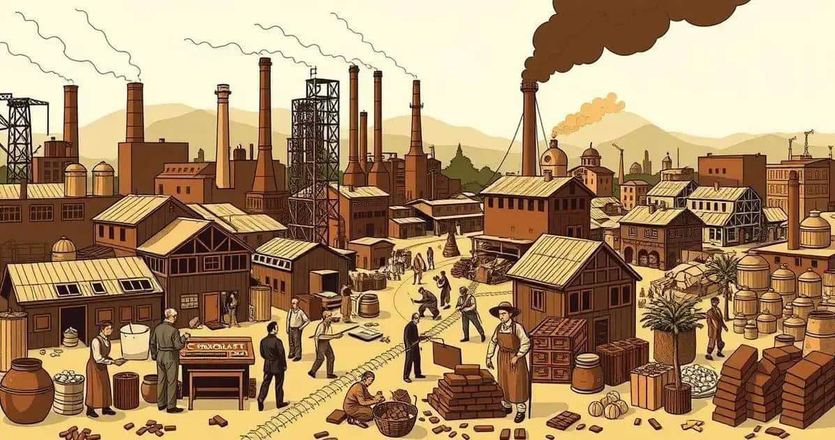 O Impacto Econômico do Chocolate na Revolução Industrial O Impacto Econômico do Chocolate na Revolução Industrial