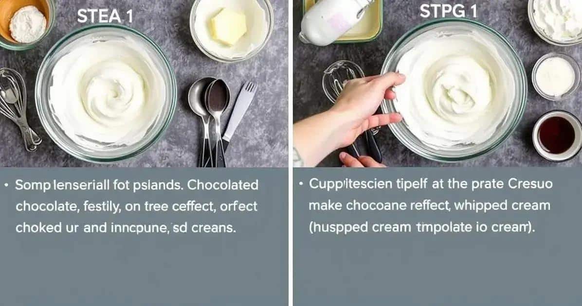 Preparando o chantilly perfeito para o chocolate gelado