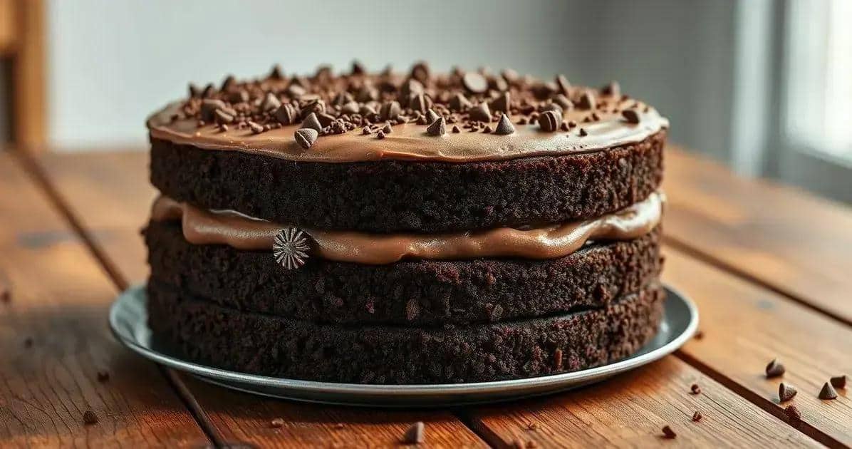 Receita: Bolo de Chocolate com Recheio de Brigadeiro Gourmet