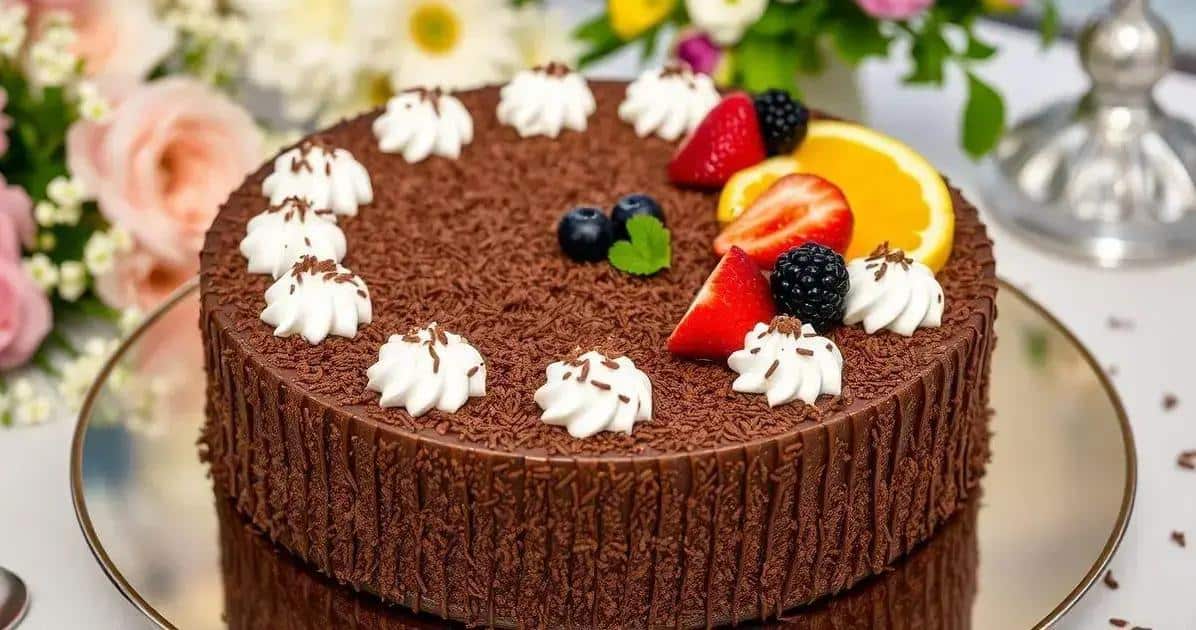 Sugestões de Decoração para Pavê de Chocolate