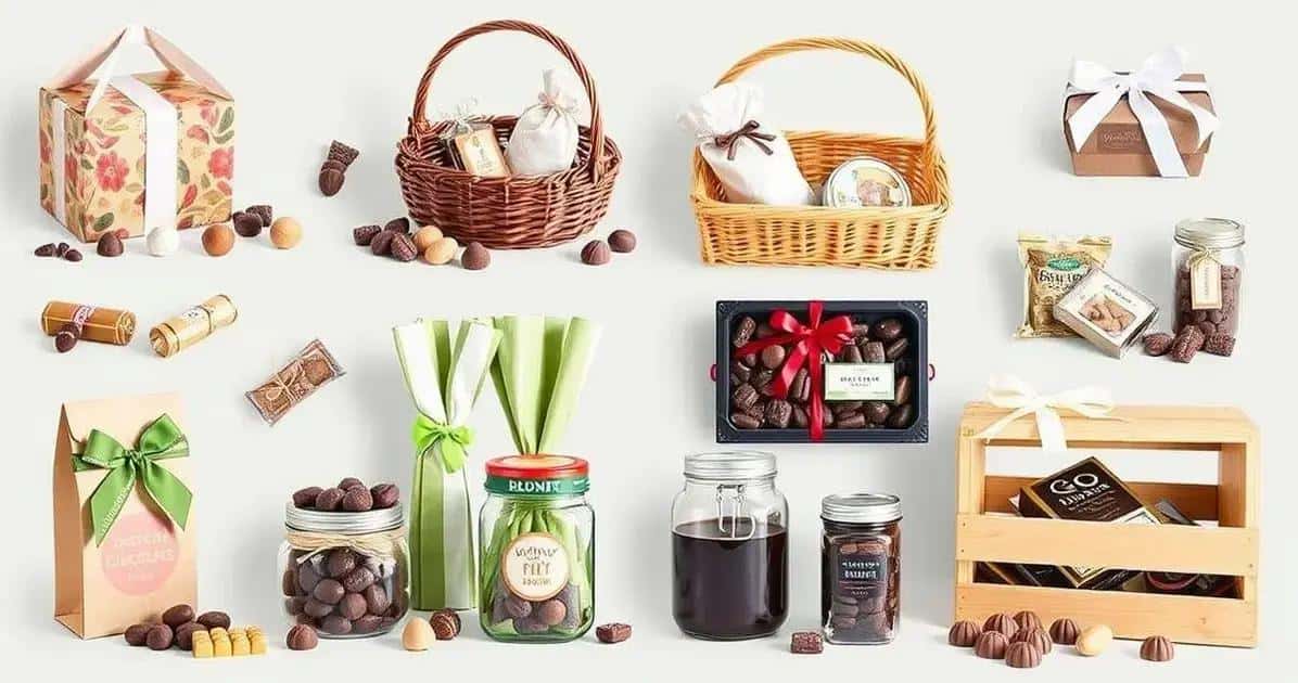 Sugestões de Embalagens para Presentes de Chocolate Sugestões de Embalagens para Presentes de Chocolate