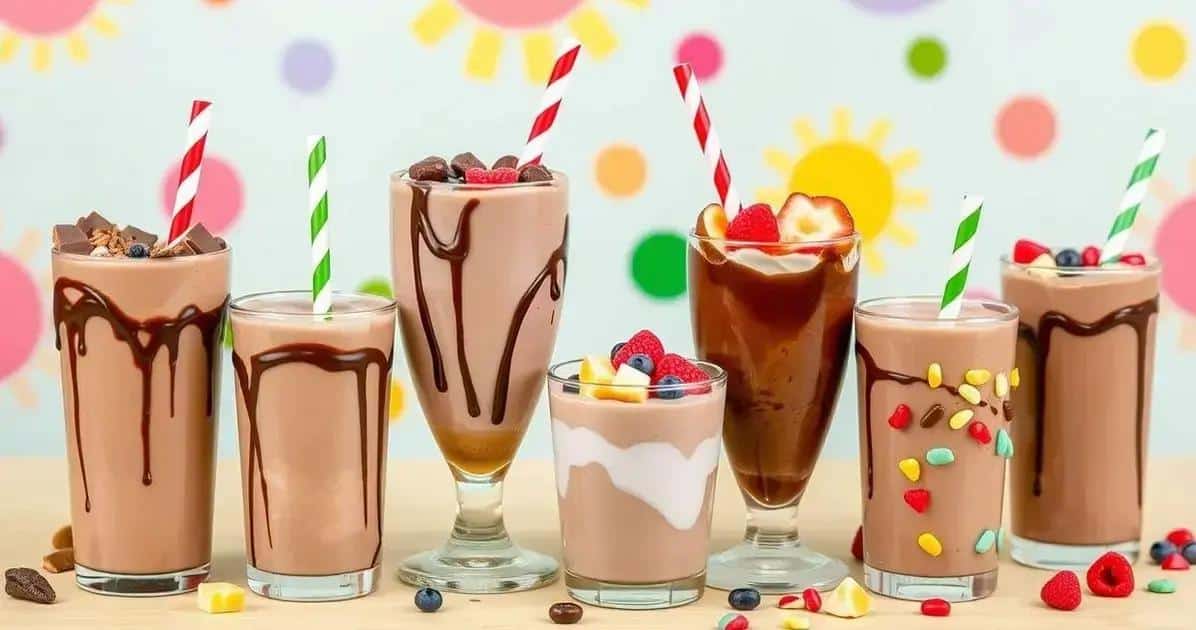 Variações Criativas de Leite com Chocolate