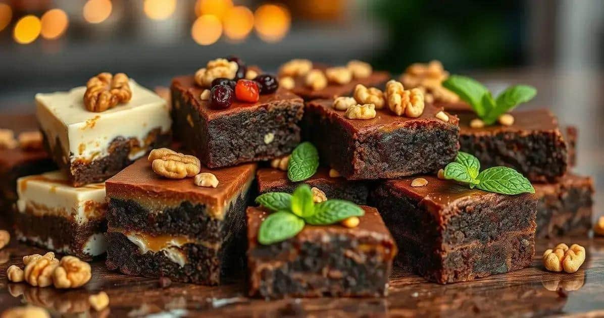 Variações do Brownie com Nozes Variações do Brownie com Nozes