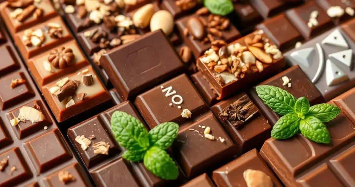 Combinações de sabores para barras de chocolate Combinações de sabores para barras de chocolate