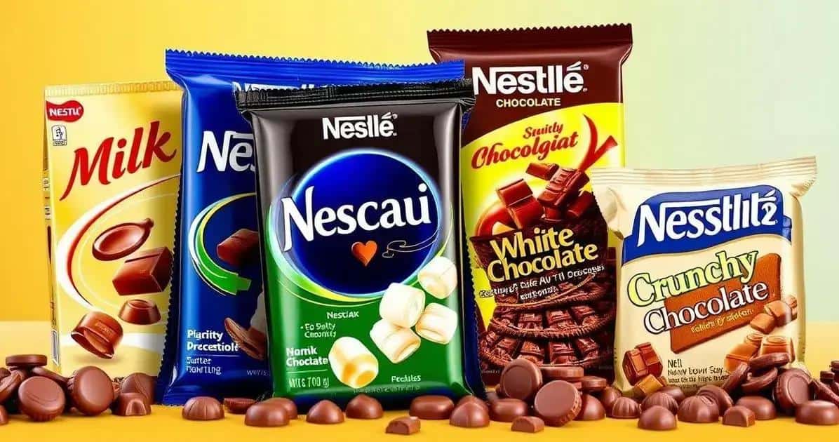 Comparação entre sabores populares da Nestlé Comparação entre sabores populares da Nestlé