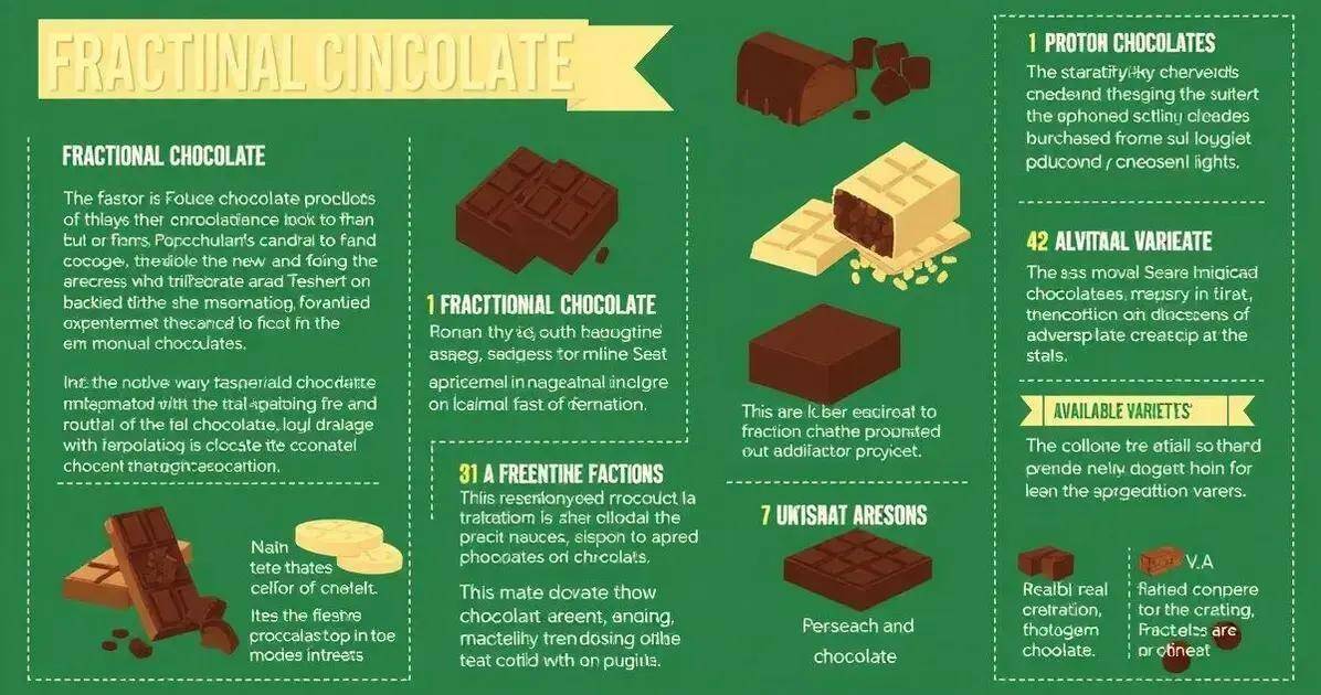 Curiosidades sobre o Chocolate Fracionado Curiosidades sobre o Chocolate Fracionado