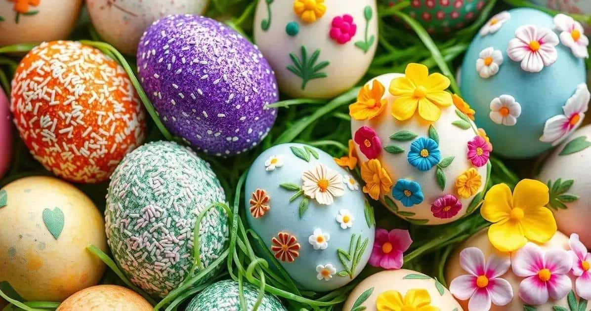Decoração perfeita para ovos de Páscoa Decoração perfeita para ovos de Páscoa