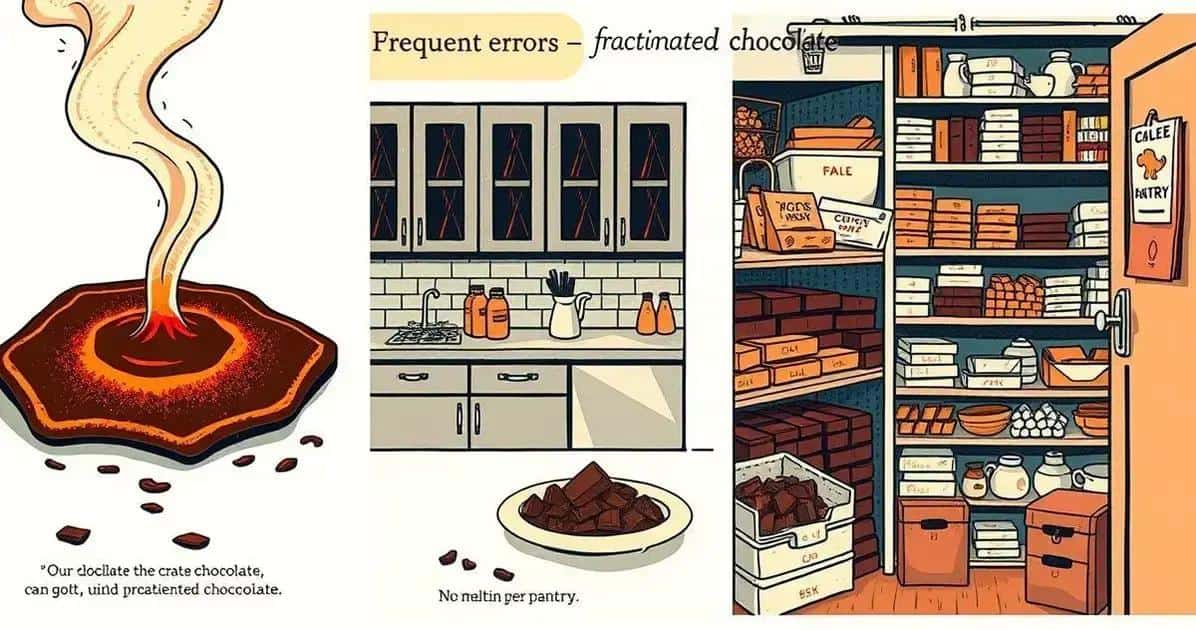 Erros comuns ao usar chocolate fracionado