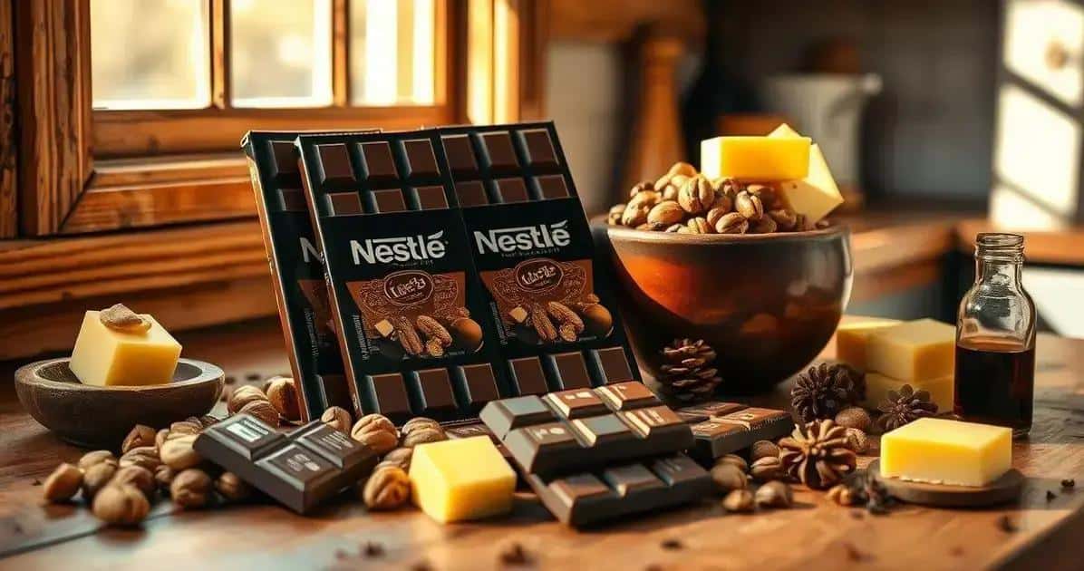 Ingredientes da Barra de Chocolate Nestlé Ingredientes da Barra de Chocolate Nestlé