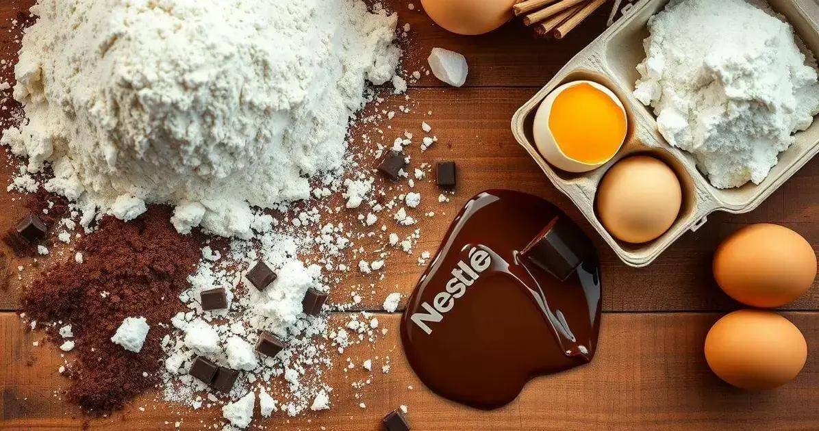 Ingredientes da Receita com Barra de Chocolate Nestlé