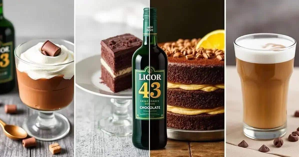 Receitas criativas com Licor 43 Chocolate