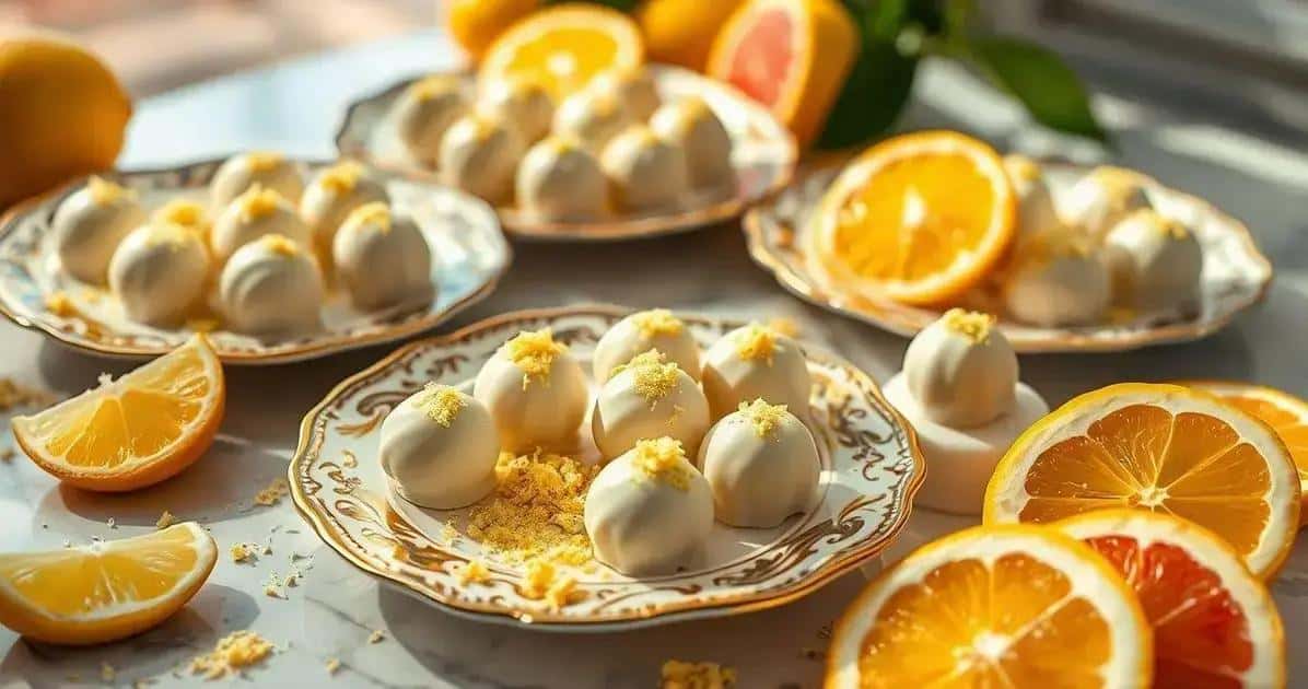 Como Servir Trufas com Limoncello