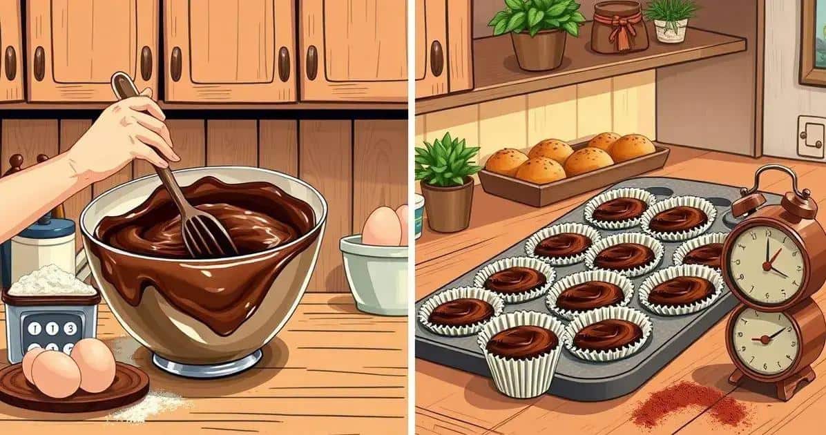 Método de Preparação dos Cupcakes de Chocolate