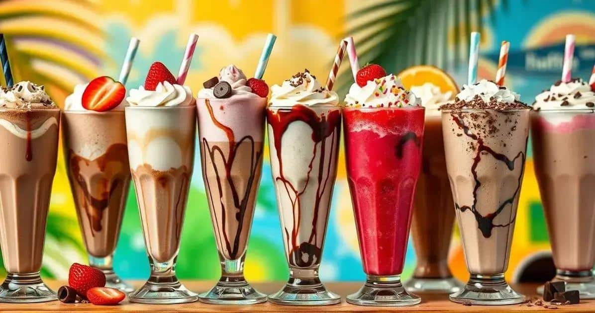 Sugestões de Variedades do Shake de Chocolate