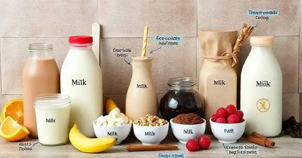 Alternativas de Ingredientes para o Milkshake